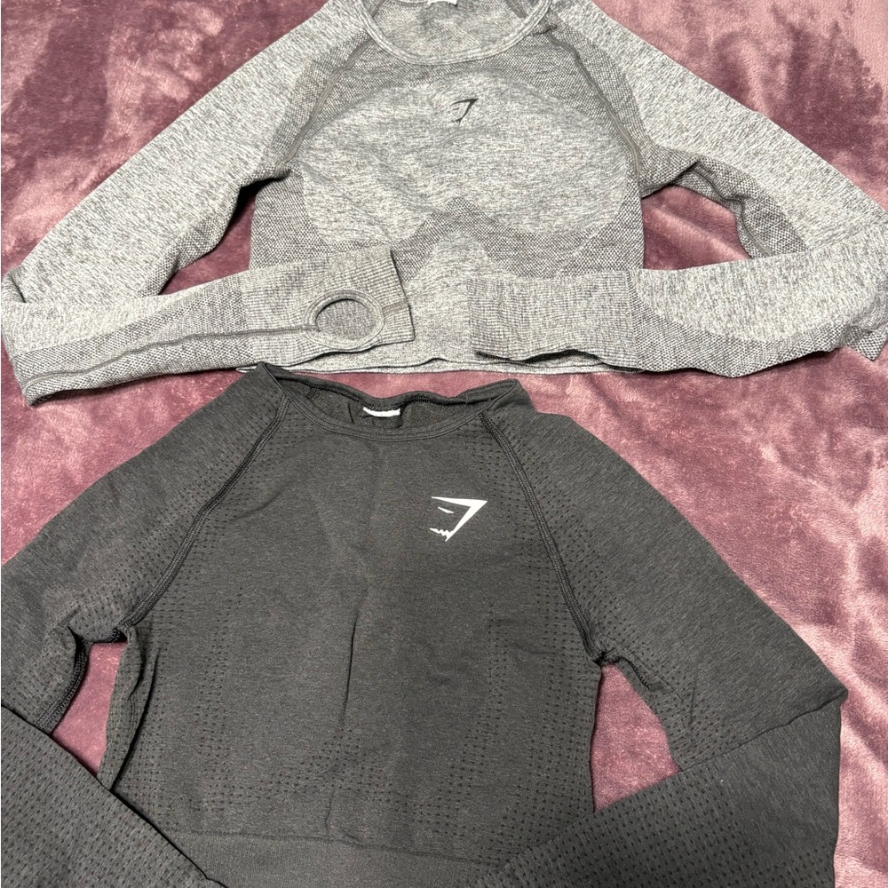 Gymshark Gray and Black Muscle Tees